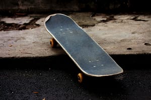 gray and black skateboard