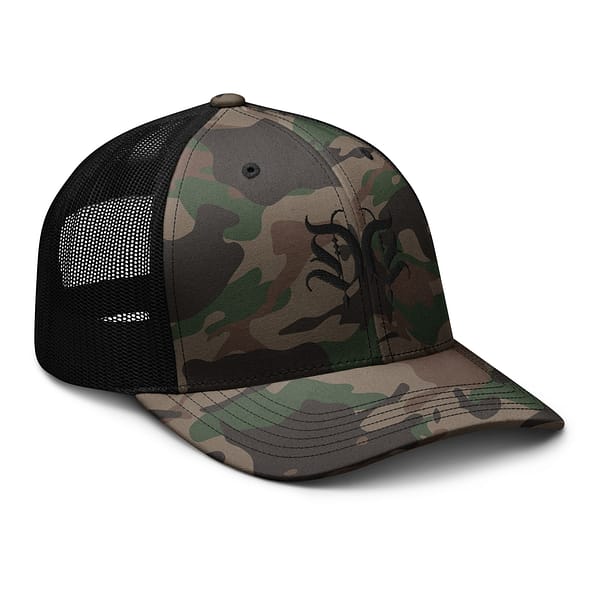 Camouflage Logo trucker hat - Image 4